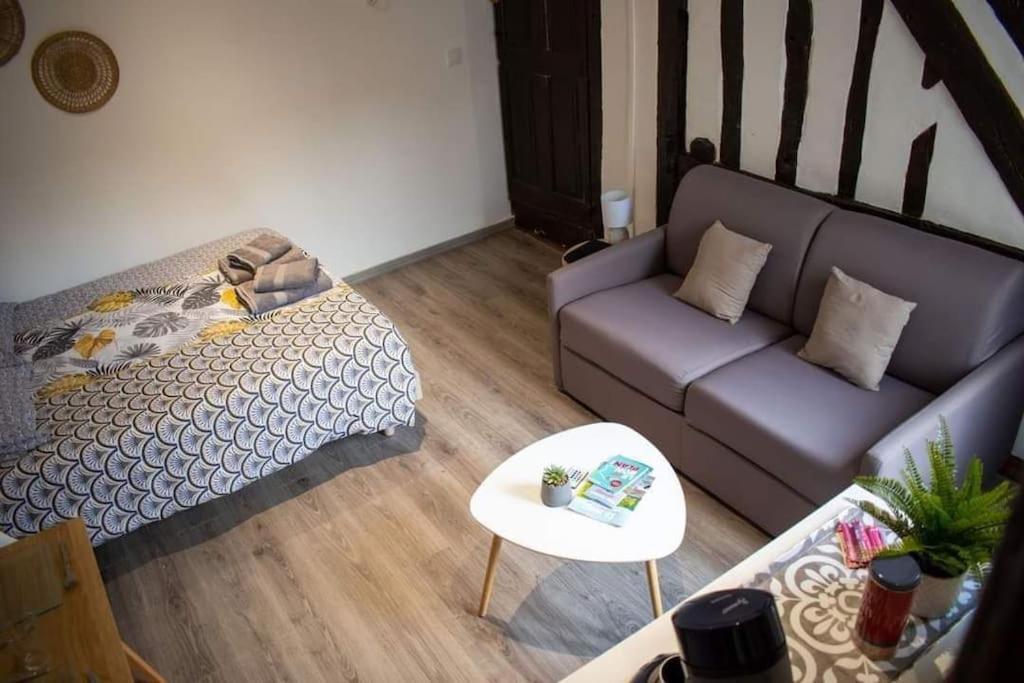 Studio Charmant Confortable Tv Centre Ville Louviers Extérieur photo